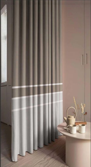 Curtains with White Stripes – Modern Minimalist Design