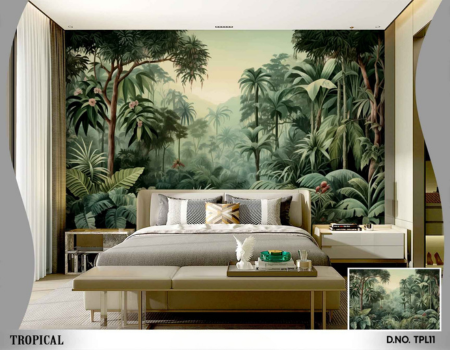 Tropical Rainforest Retreat Wallpaper – D.NO. TPL11