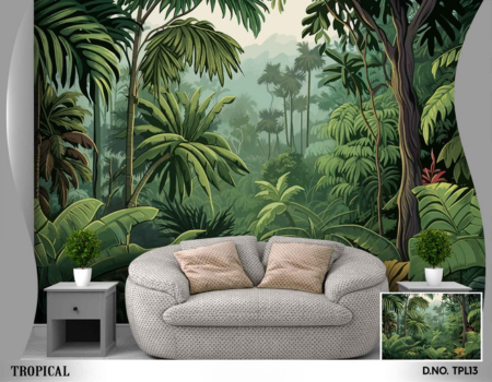 Tropical Jungle Canopy Wallpaper – D.NO. TPL13