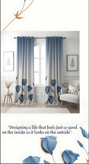 Floral Bloom Designer Curtains
