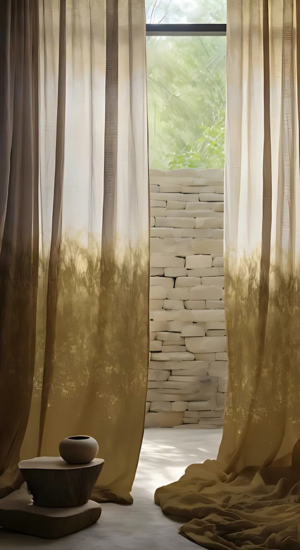 Nature-Inspired Sheer Designer Curtains