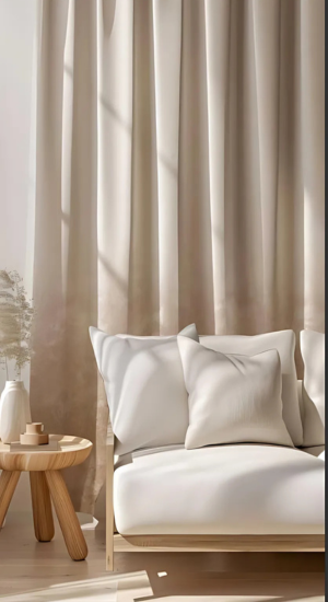Elegant Minimalist Ombre Curtains