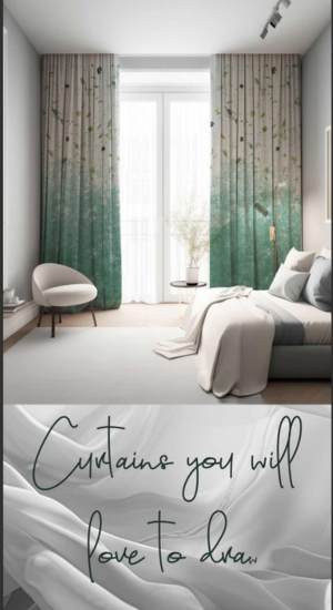 Elegant Designer Floral Curtains