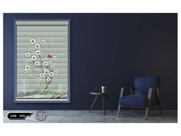 Midnight Bloom Zebra Blinds