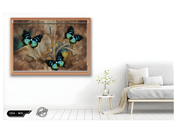 Fluttera Satin Designer Roller Blind
